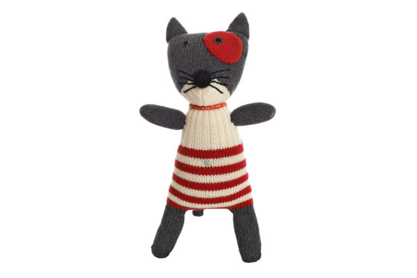 Anne-Claire Petit Strickkatze Hellgrau
