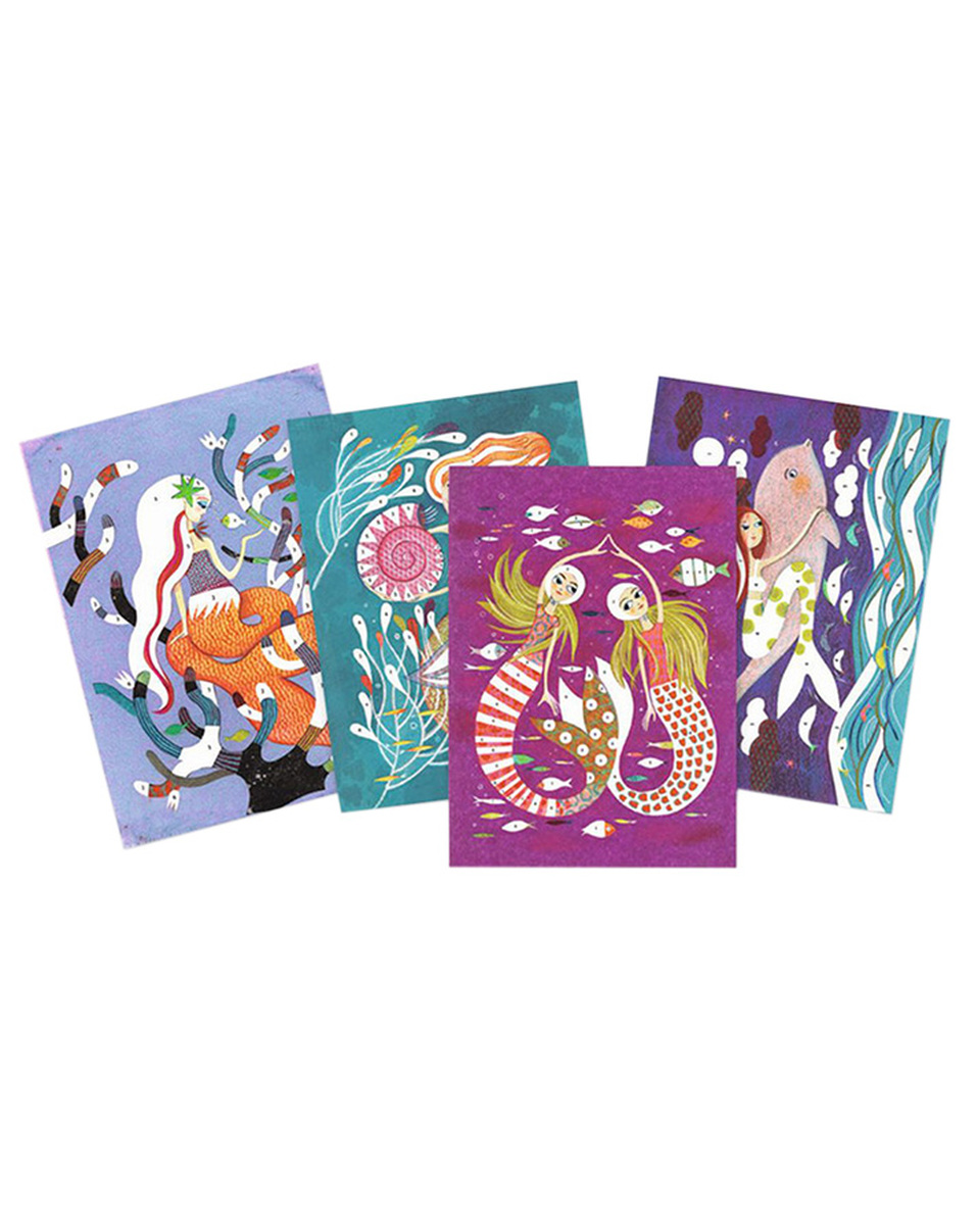 Djeco Glitzerkarten-Meerjungfrau – Bild 2