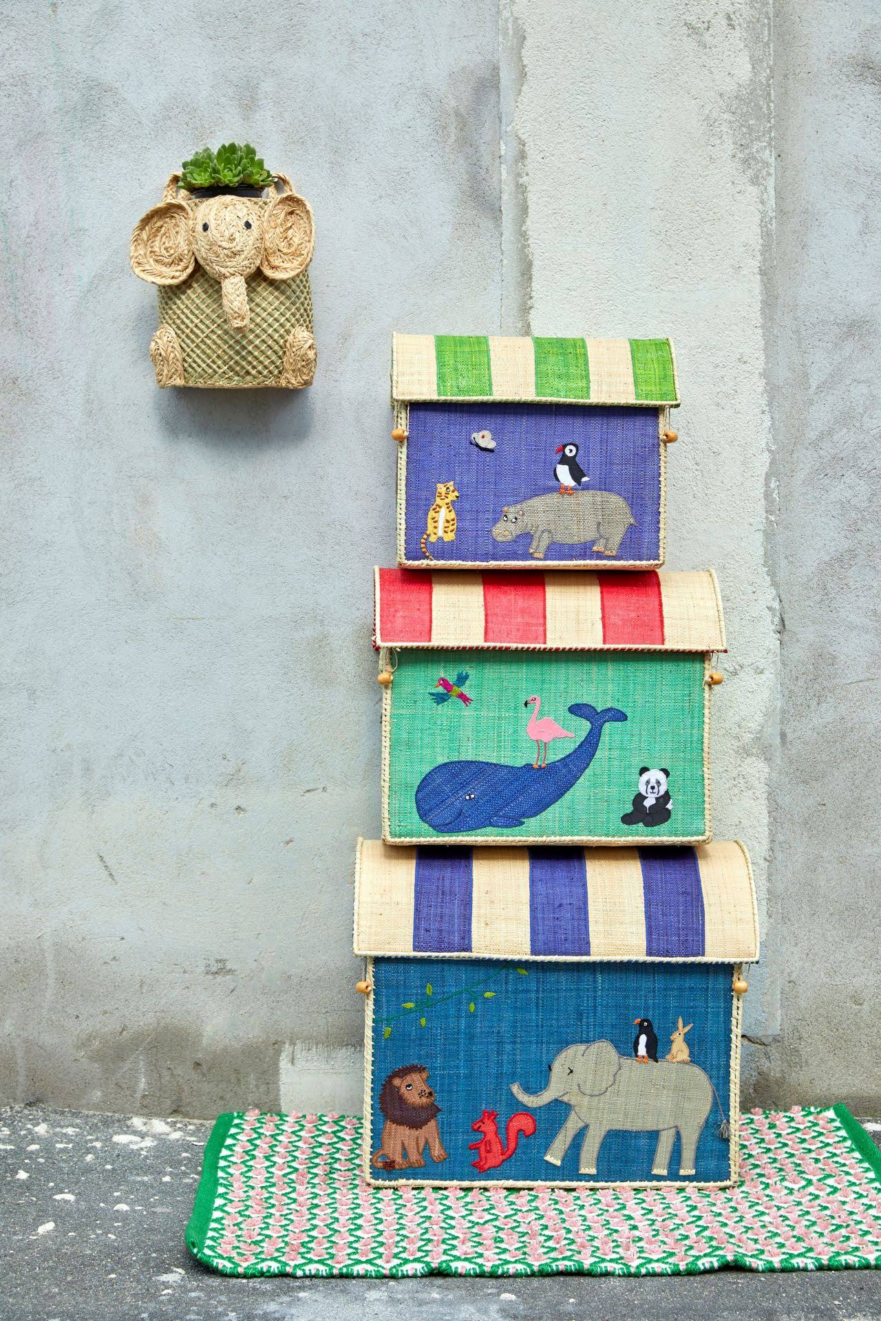 RICE Spielzeugkorb klein "Hippo" – Bild 2