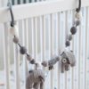 Sebra Kinderwagenkette Elefant Grau – Bild 2