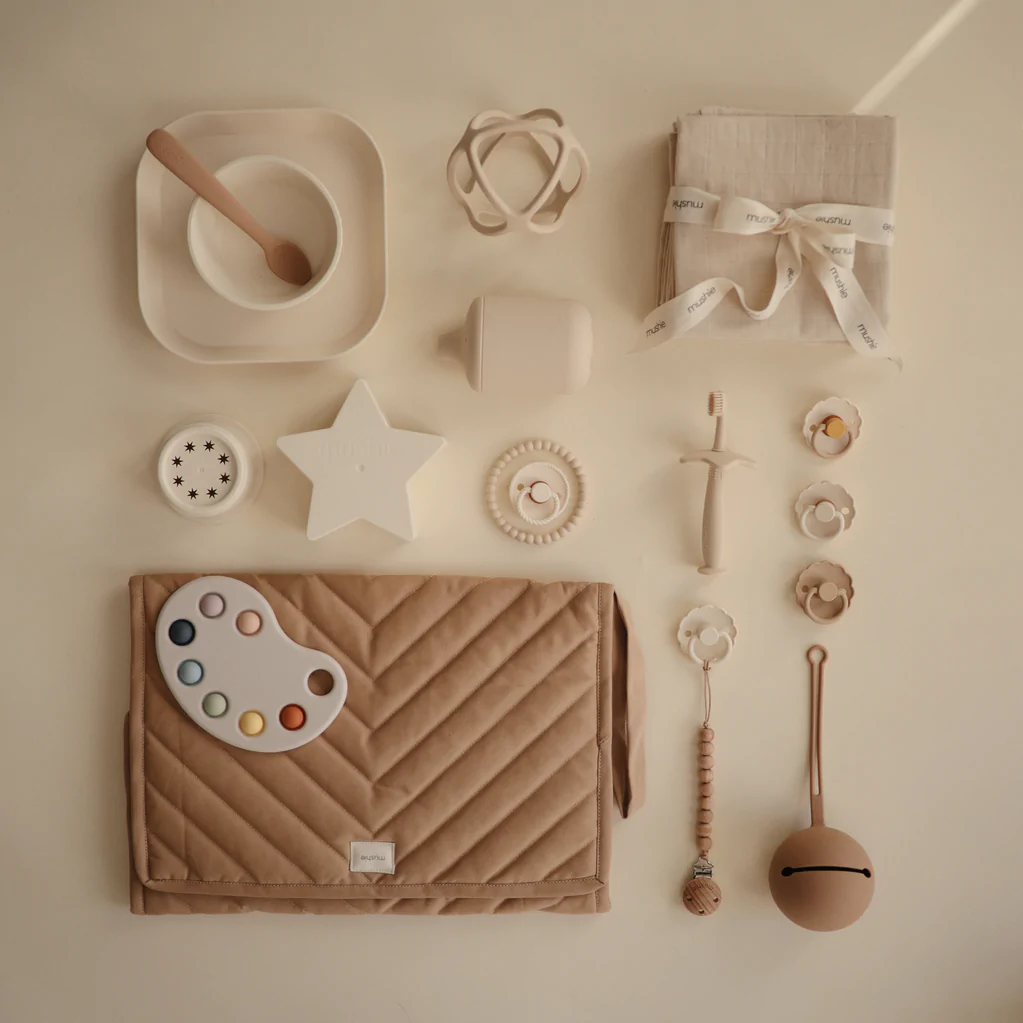 Mushie Paint Palette Press Toy – Bild 2