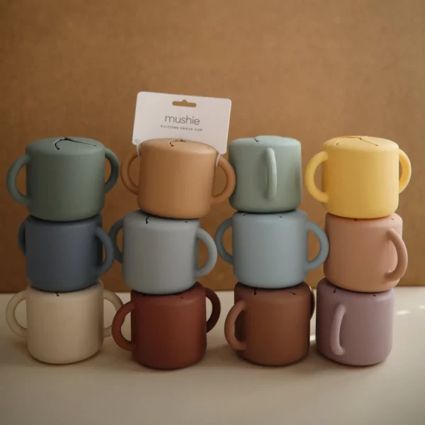 Mushie Snack Cup Powder Blue – Bild 3