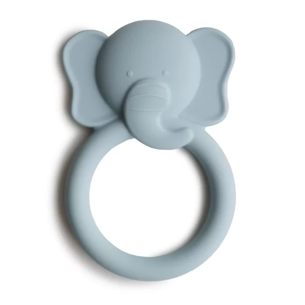 Mushie Teether Elephant blau