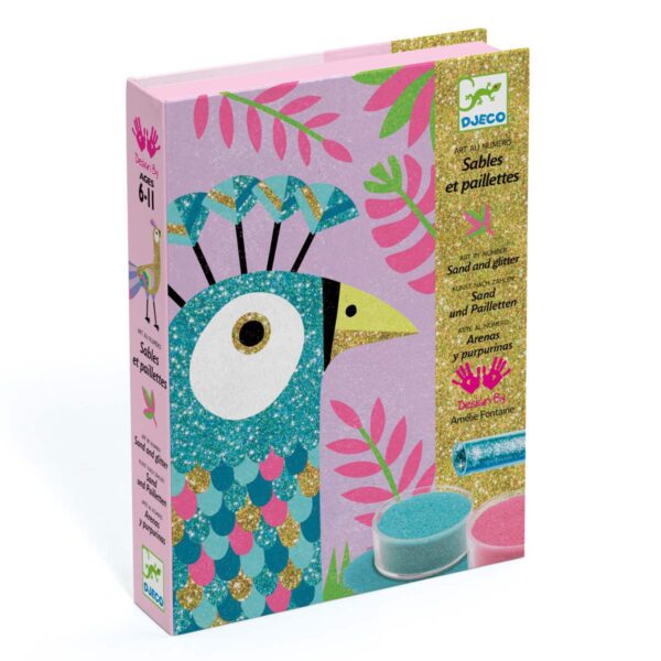 Djeco Sandbilder Glitzervögel