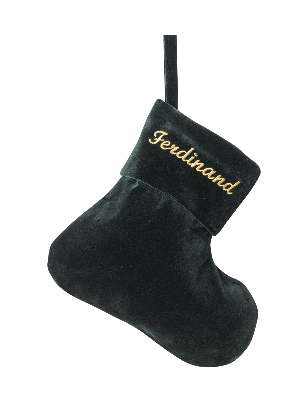 Paula & Ferdinand Nikolausstrumpf SAMT tannengrün