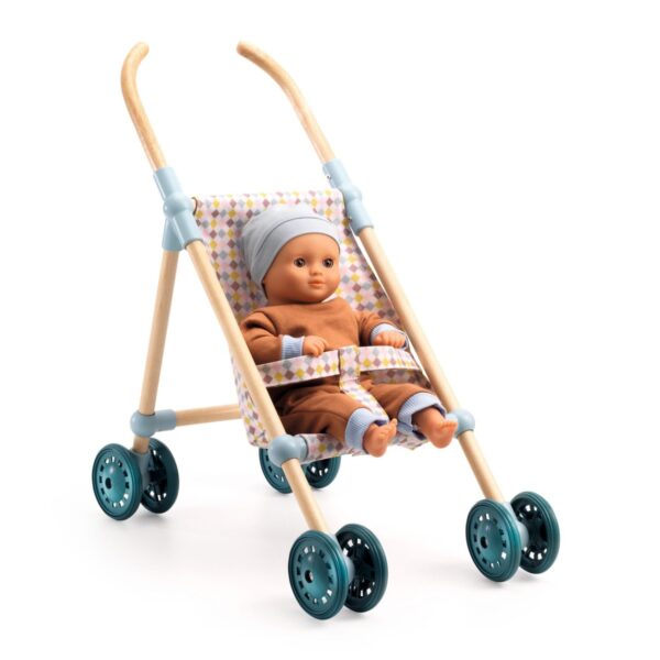 Djeco Holz Puppenwagen Little Cubes - 44 cm – Bild 2