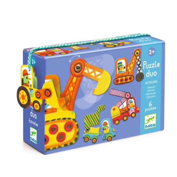 DJECO Puzzle Duo Fahrzeuge
