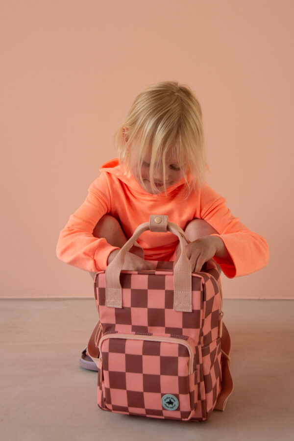Sticky Lemon Studio Ditte - Backpack small - Blocks pink-brown – Bild 6