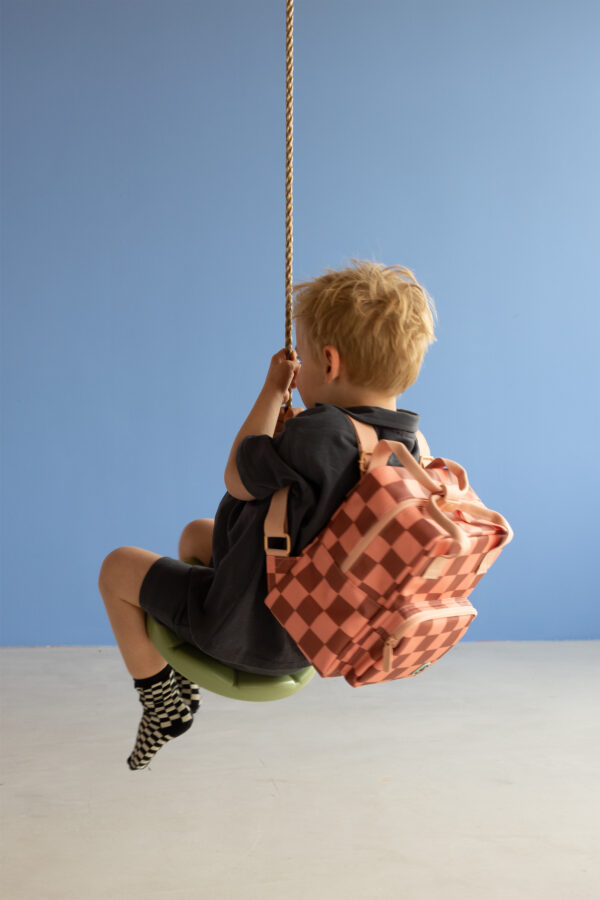 Sticky Lemon Studio Ditte - Backpack small - Blocks pink-brown – Bild 5
