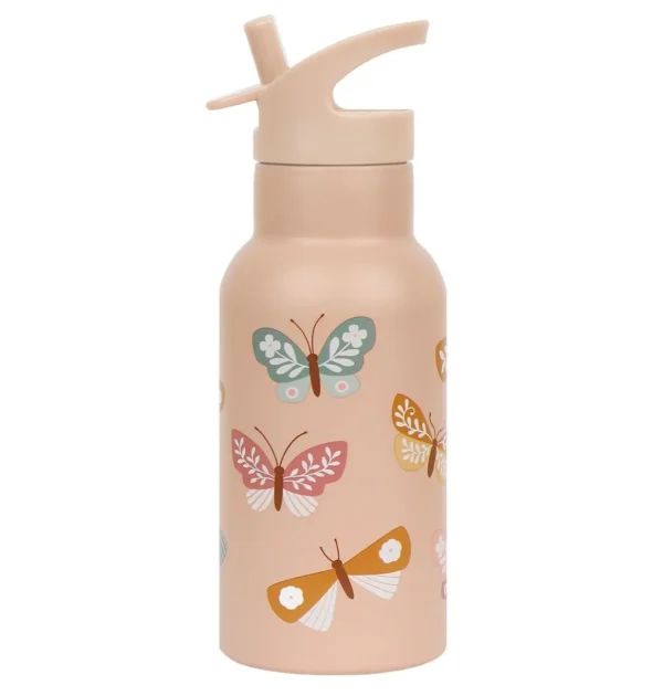 A Little Lovely Company-Edelstahl Trinkflasche-Schmetterlinge
