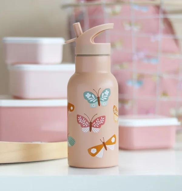 A Little Lovely Company-Edelstahl Trinkflasche-Schmetterlinge – Bild 4