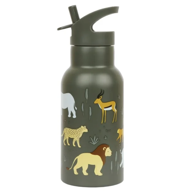 A Little Lovely Company-Edelstahl Trinkflasche-Savane