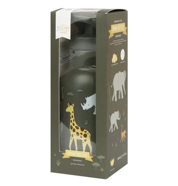 A Little Lovely Company-Edelstahl Trinkflasche-Savane – Bild 4