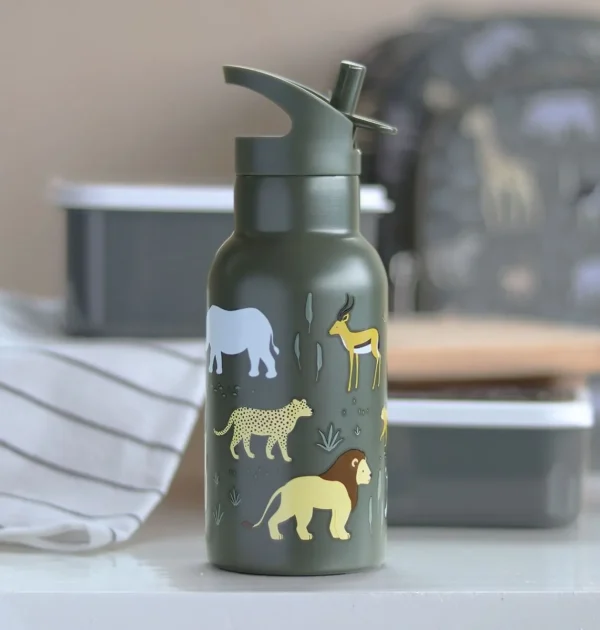 A Little Lovely Company-Edelstahl Trinkflasche-Savane – Bild 3