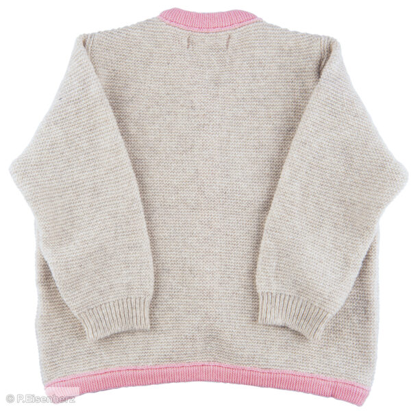 P. Eisenherz Strickejacke Beige-Rosa – Bild 3
