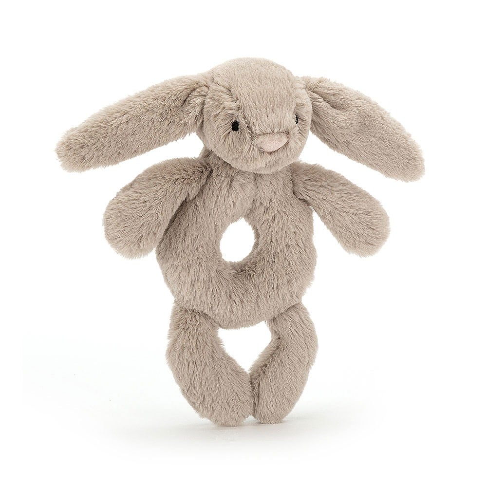 Jellycat Bashful Beige Bunny Ring Rassel