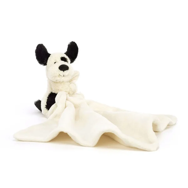 Jellycat Welpenschmusetuch Bashful Black & Cream