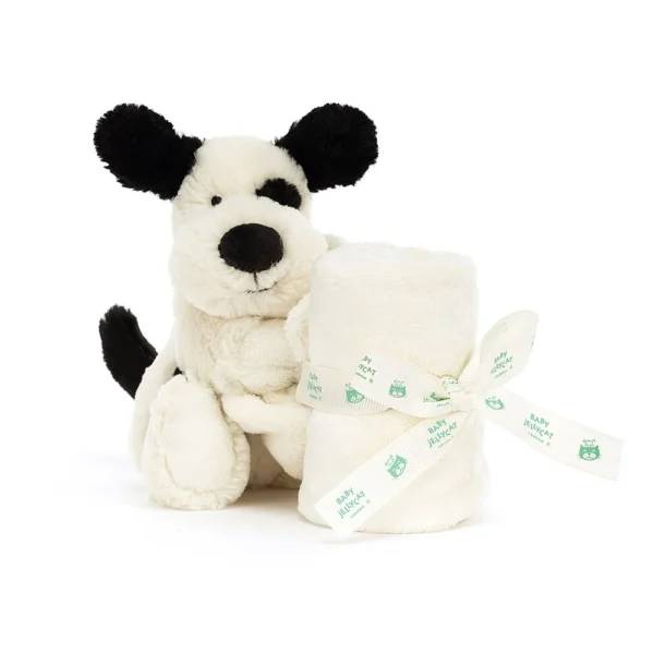 Jellycat Welpenschmusetuch Bashful Black & Cream – Bild 2