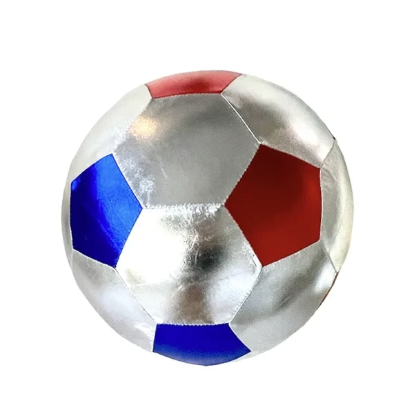 Ratatam Stoffball Fußball 22 cm  - Silber Blau Rot