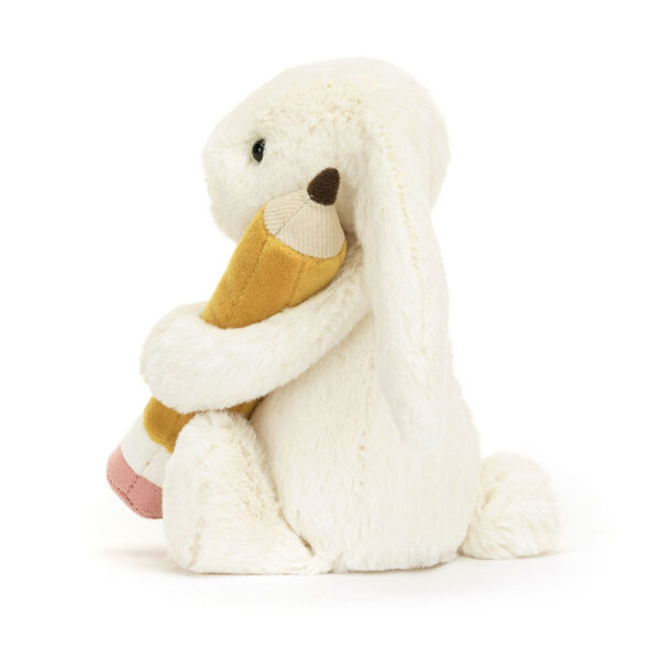 Jellycat Bashful Bunny mit Bleistift – Bild 2