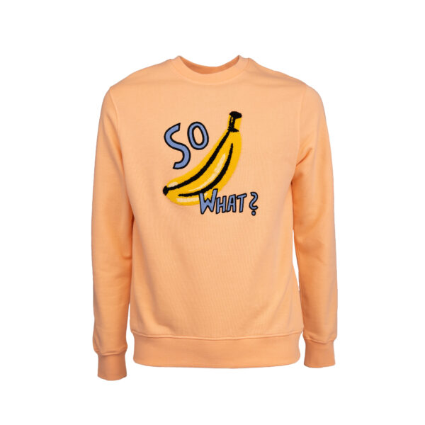 CHIO MI - Sweatshirt Adults Unisex BANANA Bright Coral