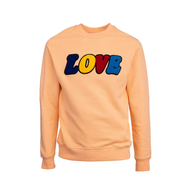 CHIO MI - Sweater Adults Unisex LOVE Bright Coral