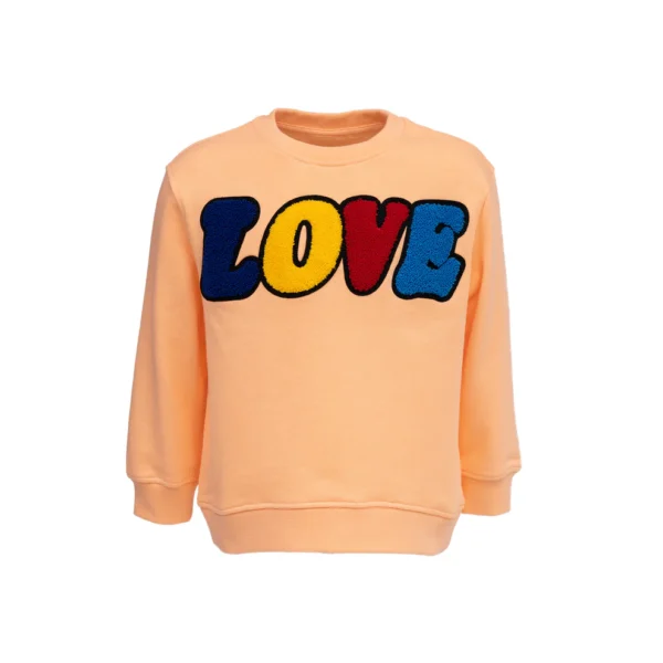 CHIO MI - Kids Swearter LOVE Bright Coral