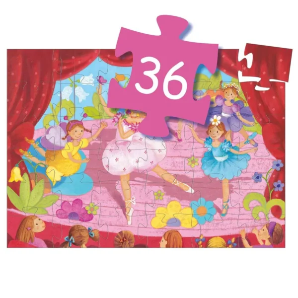 Djeco Puzzle: Ballerina - 36 Teile – Bild 4