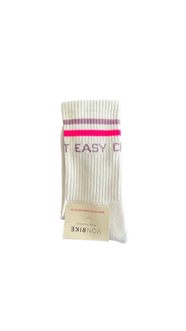 VON RIKE Socken Take it easy Pink oder Blau