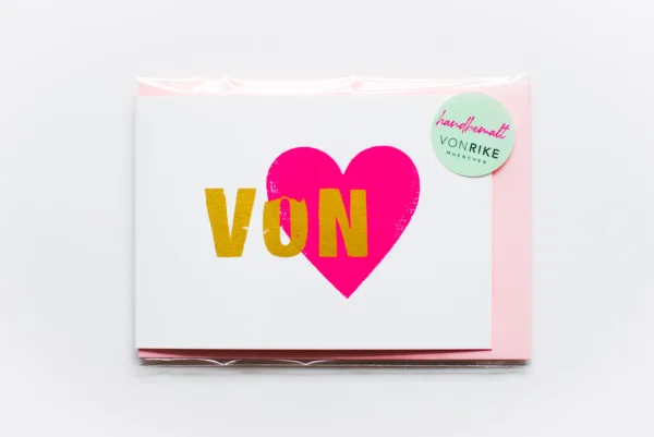 VON RIKE Karte Von Herzen