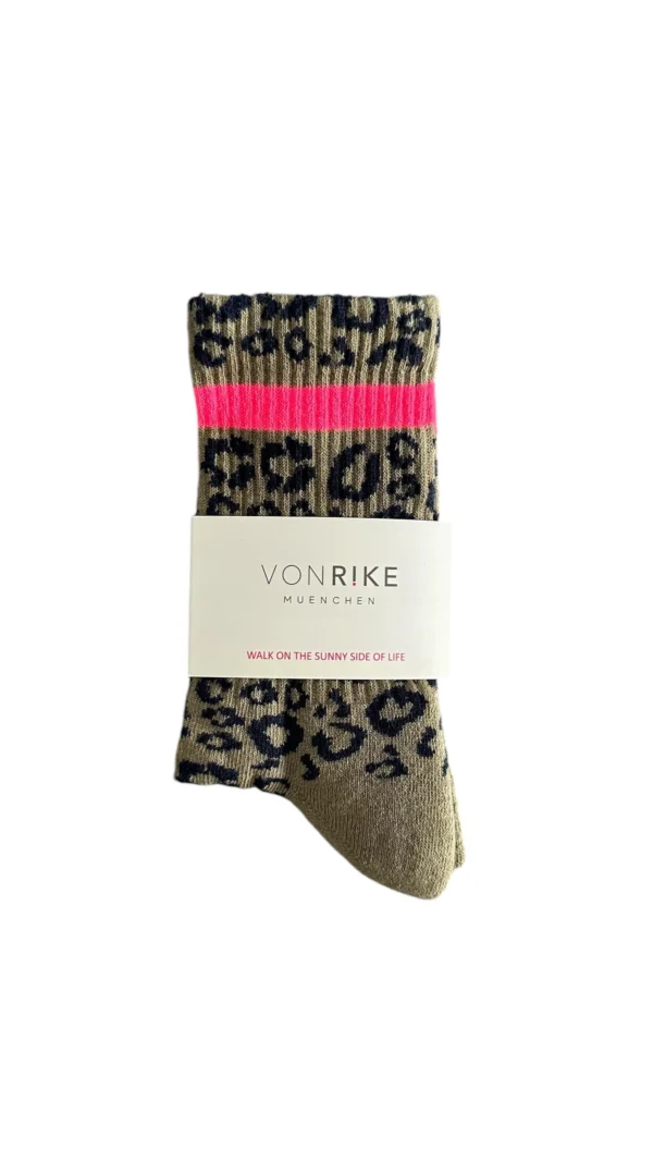 VON RIKE Socken Leopard