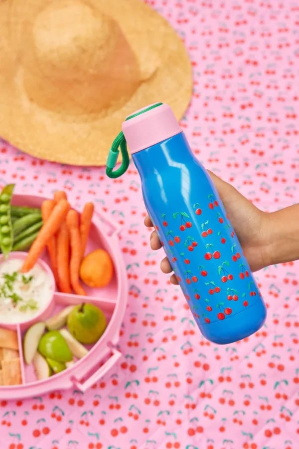 Rice Trinkflasche - Blau - Cherry Love – Bild 2