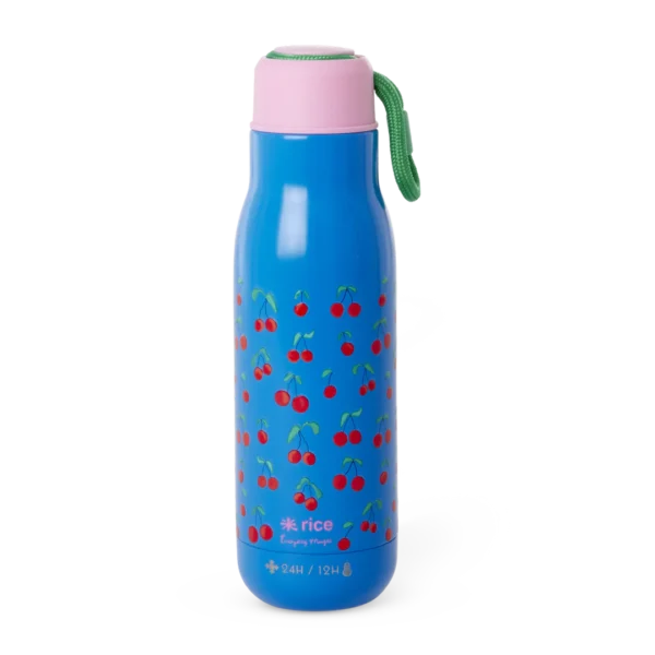 Rice Trinkflasche - Blau - Cherry Love