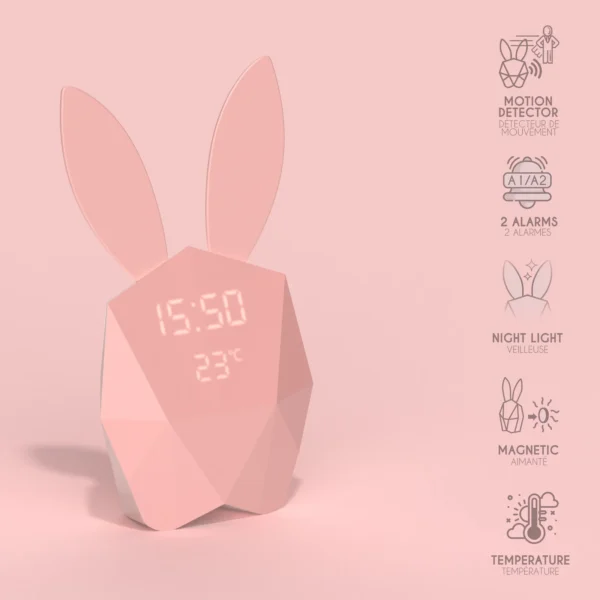 MOB - Cutie Clock connect with App - Pink – Bild 3
