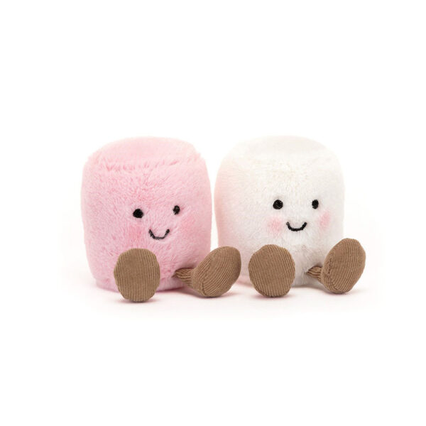 Jellycat Amuseables Rosa und Weiße Marshmallows