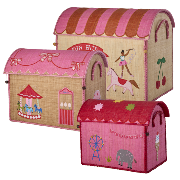 Rice Spielzeugkorb Fun Fair  Pink Klein – Bild 4