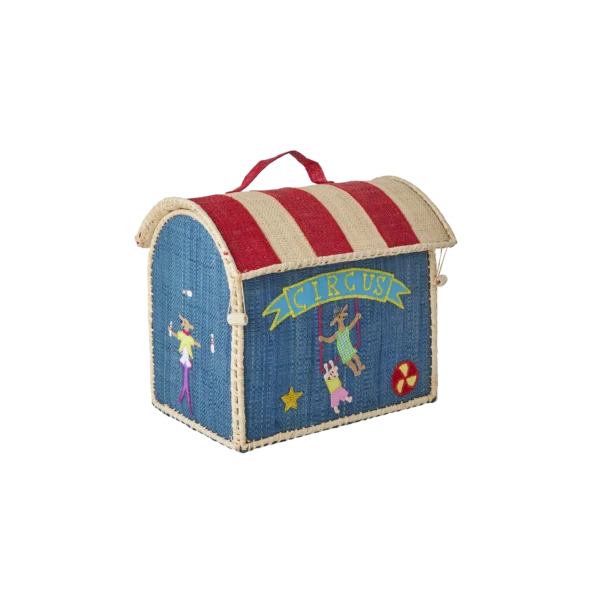 RICE Kids Bag Raffia Circus Extra Klein