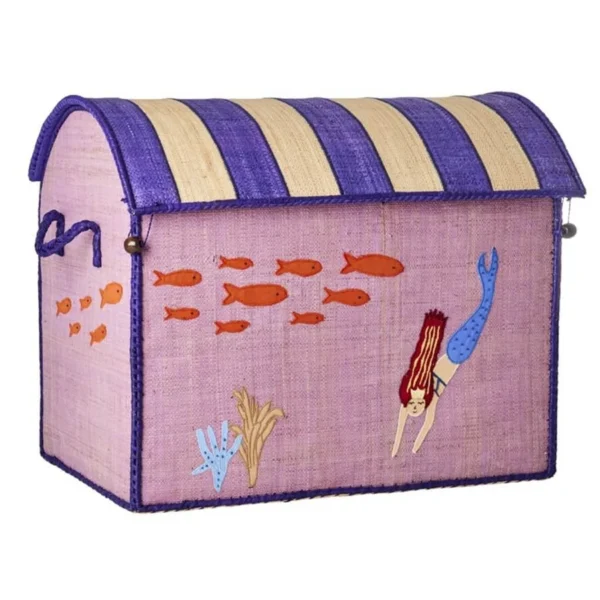 Rice Spielzeugkorb Mermaid Groß