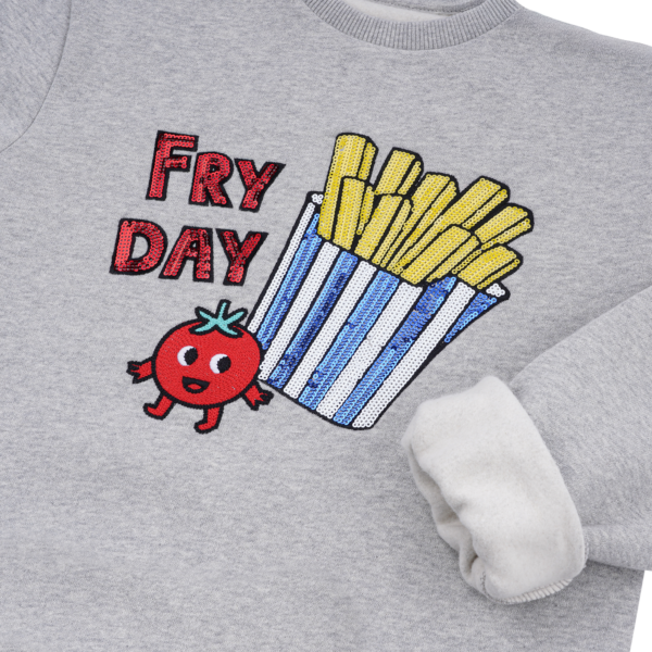 CHIO MI  - Kids Sweater Glitter Fries – Bild 3