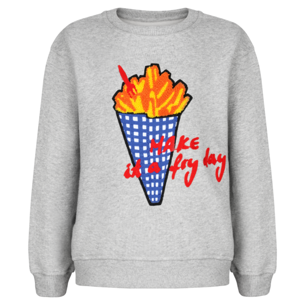 CHIO MI  - Kids Sweater Fries Grey Melange