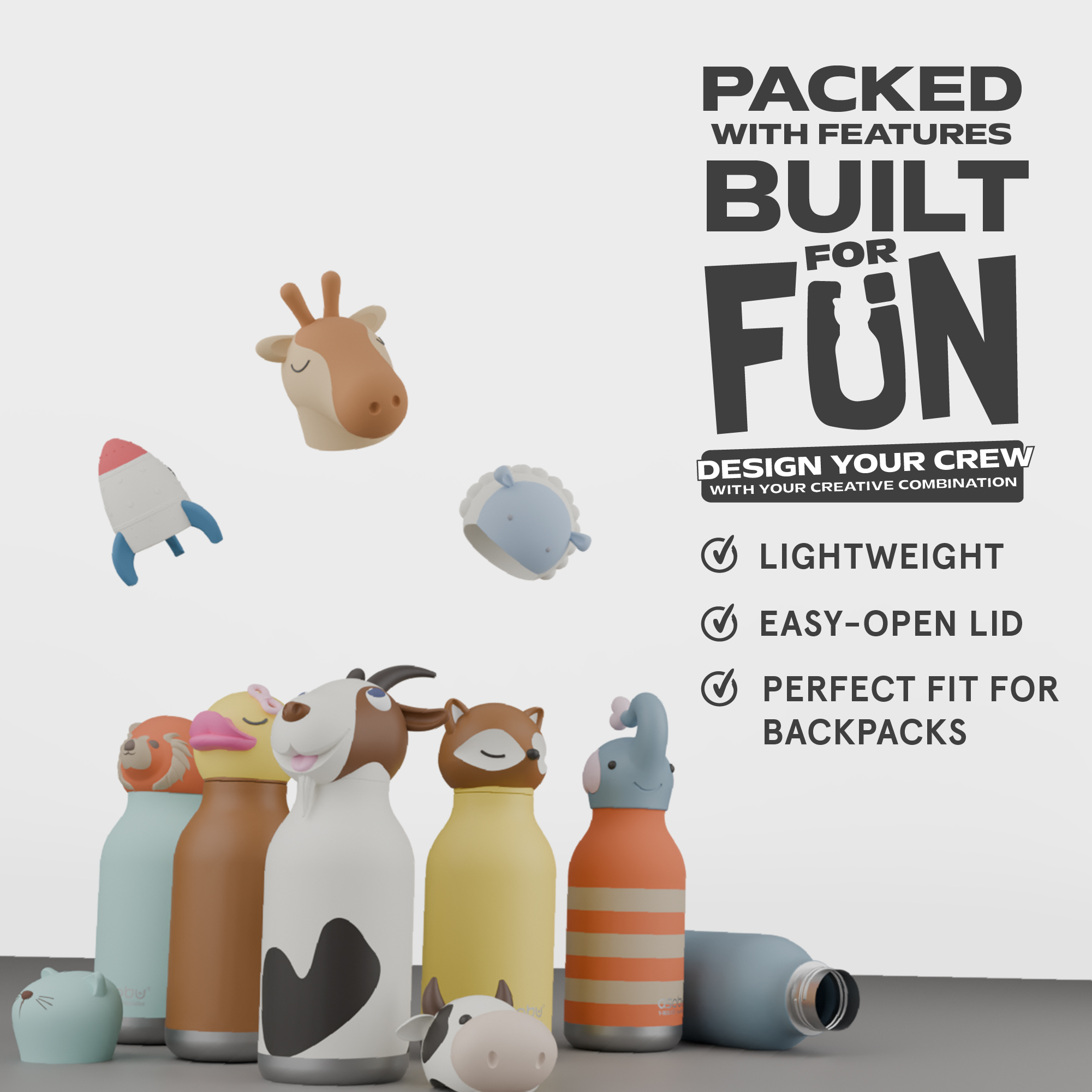 ASOBU- Stainless Steel Water Bottle Rocket – Bild 4