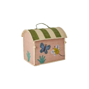 RICE Kids Bag Raffia Butterfly