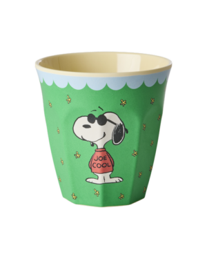 Rice - Mittelgroßer Becher in Grün mit Snoopy Print