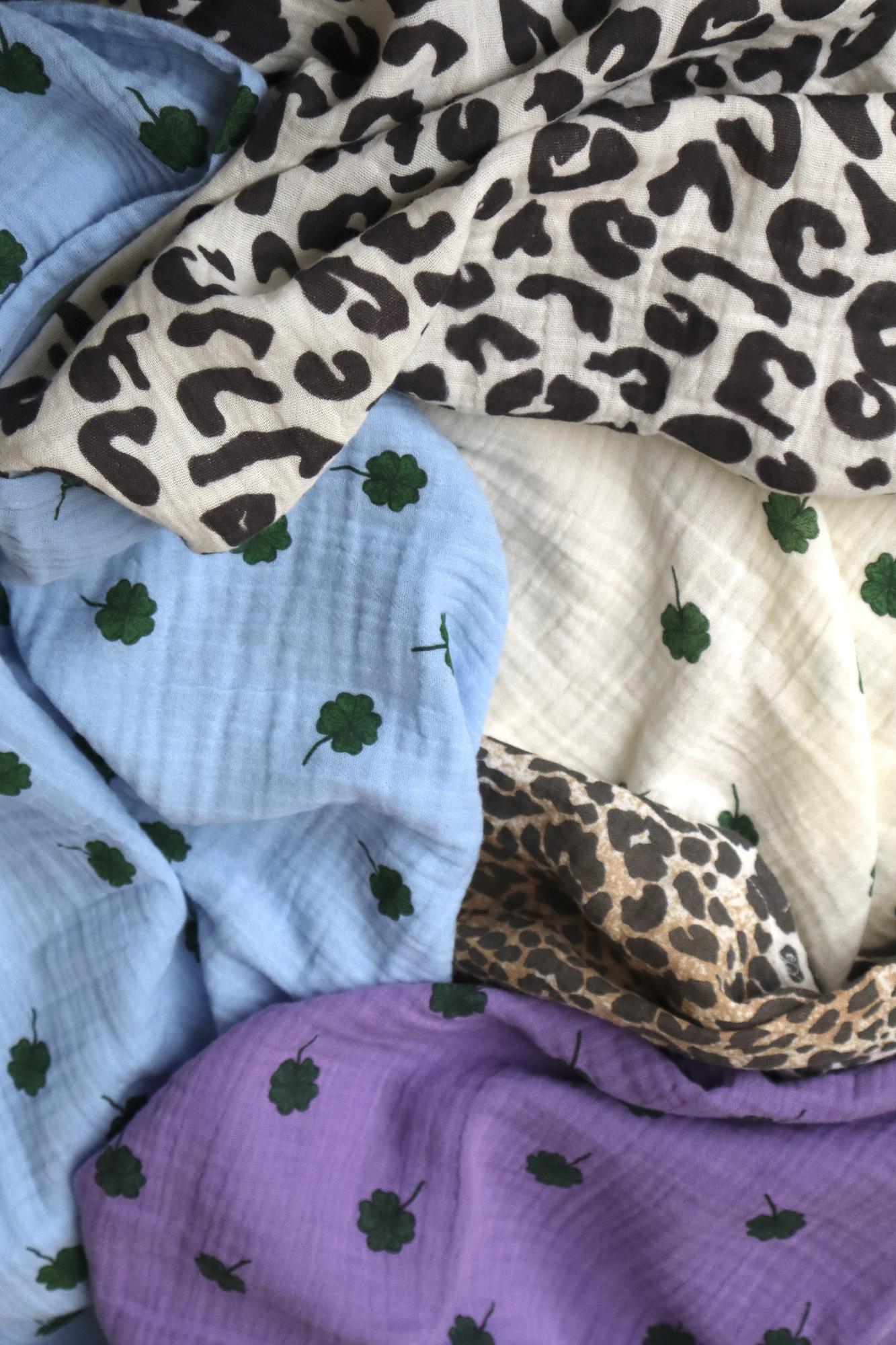 Noos- Mittlere Musselintücher mit Kleeblatt-Muster – Bild 7